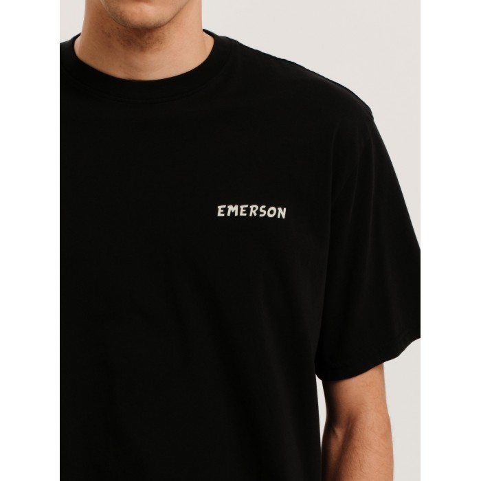 Μπλούζα Emerson 251.EM33.16 Black T-Shirt