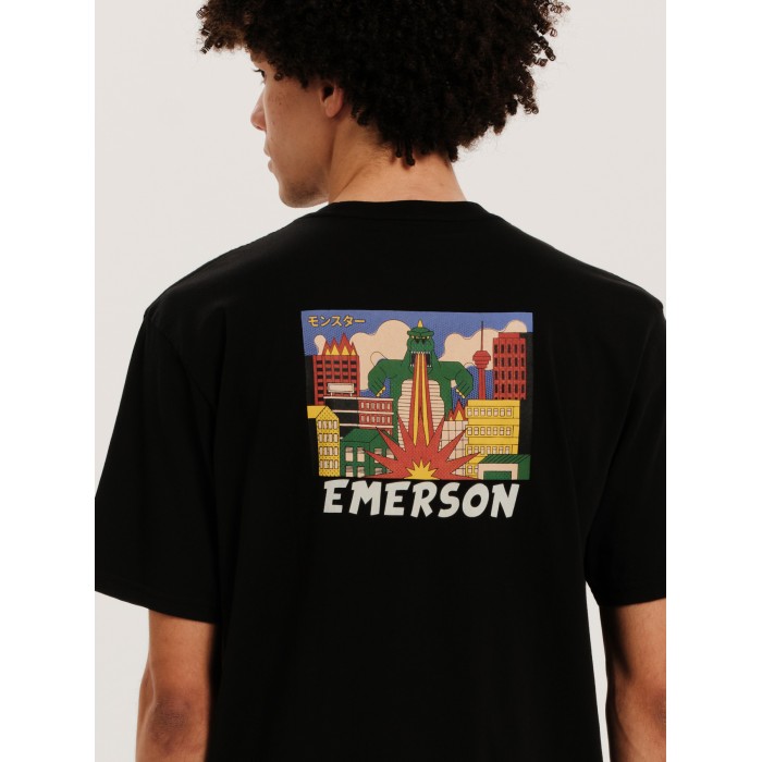 Μπλούζα Emerson 251.EM33.16 Black T-Shirt