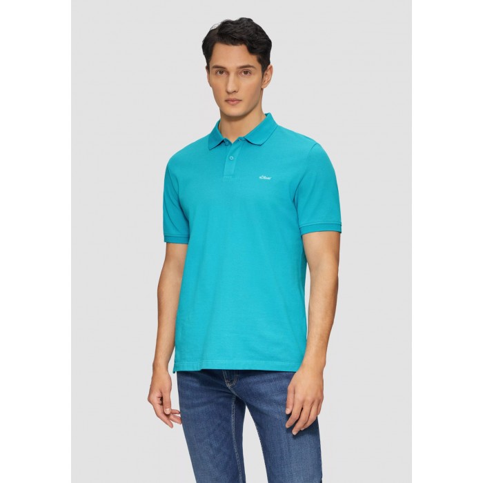 Πόλο s.Oliver 2138262 6259 Pastel Turquoise Polo