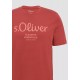 Μπλούζα Basic s.Oliver Logo 2139909 35D1 Red T-Shirt