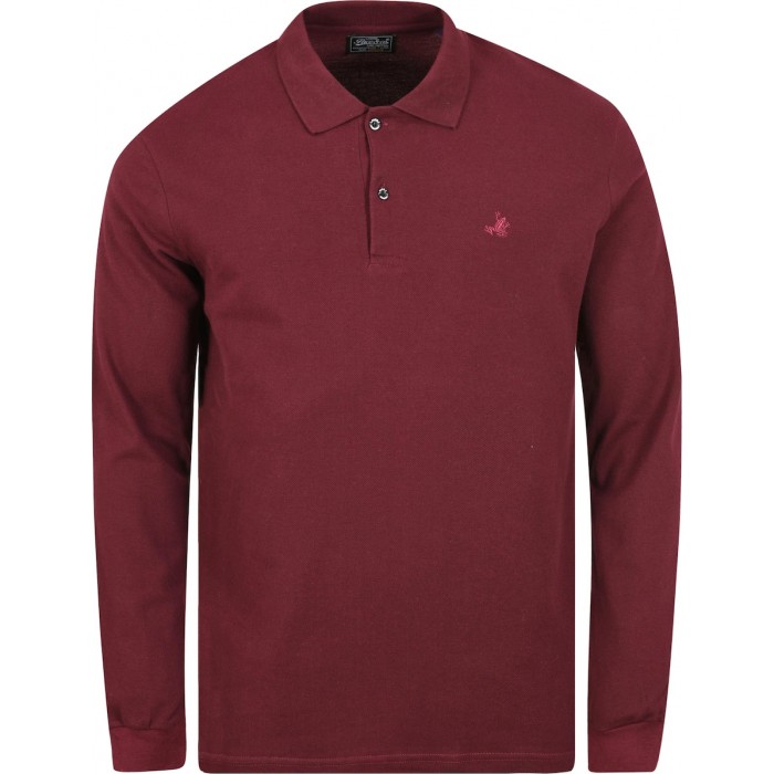 Πόλο Μακρυμάνικο Basic Paco 2481841-03 Bordo Polo