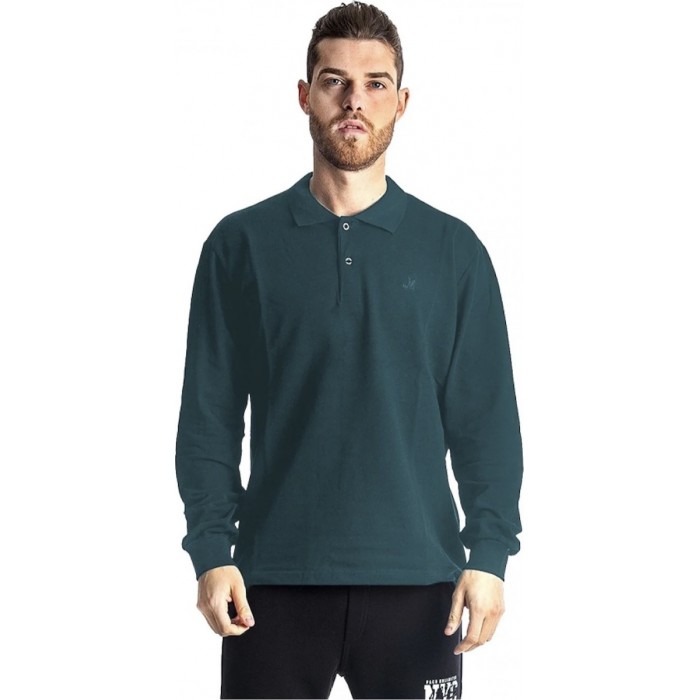 Πόλο Μακρυμάνικο Basic Paco 2481841-04 Teal Polo