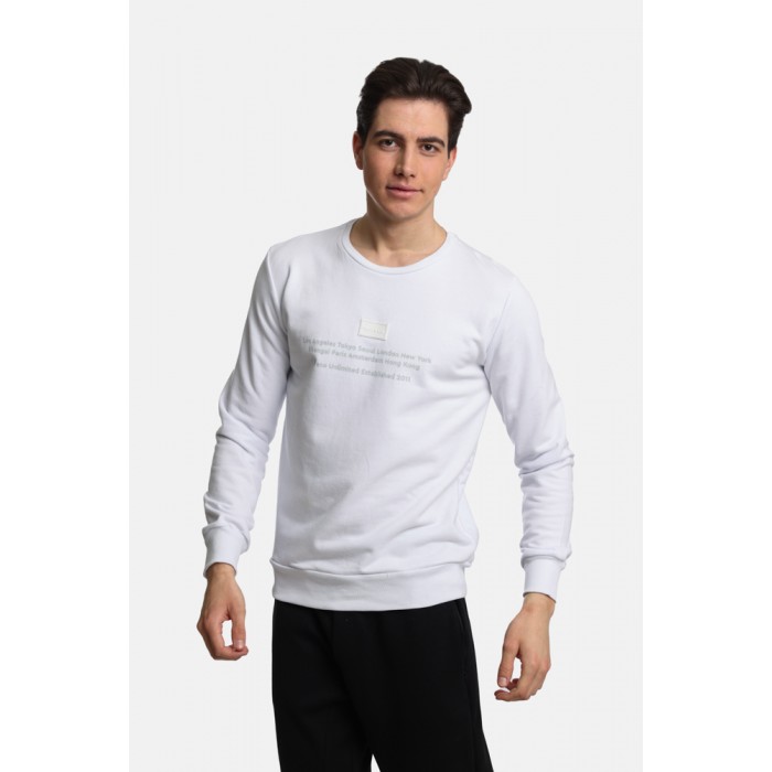 Φούτερ Paco 2481041-02 White Φούτερ