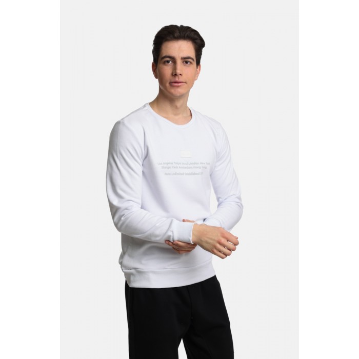 Φούτερ Paco 2481041-02 White Φούτερ