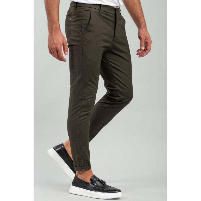 Παντελόνι Vittorio 500-2324-ALTO Olive Chinos