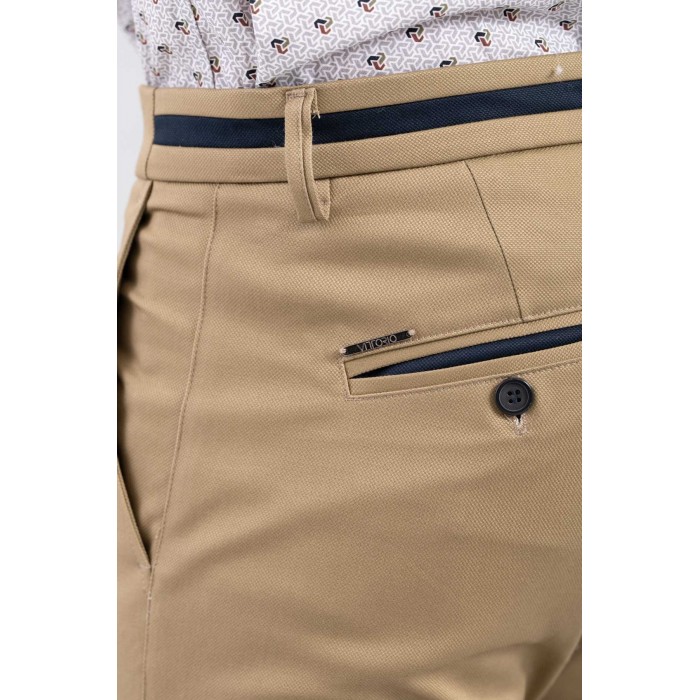 Παντελόνι Vittorio 500-2425-COMO Beige Chinos