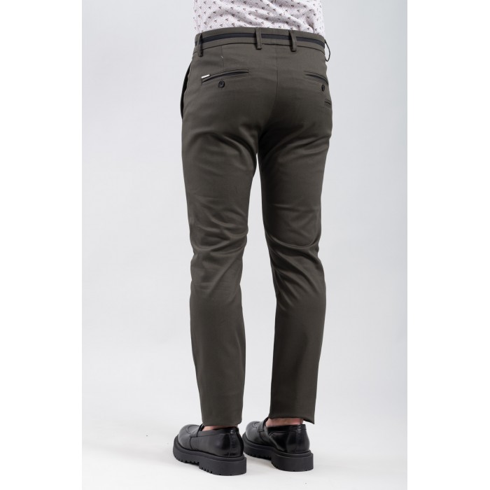 Παντελόνι Vittorio 500-2425-COMO Olive-Black Chinos