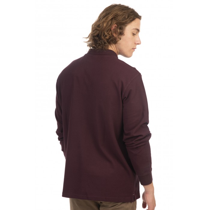 Πόλο Μακρυμάνικο Rebase 242-RPS-3000 Aubergine Polo