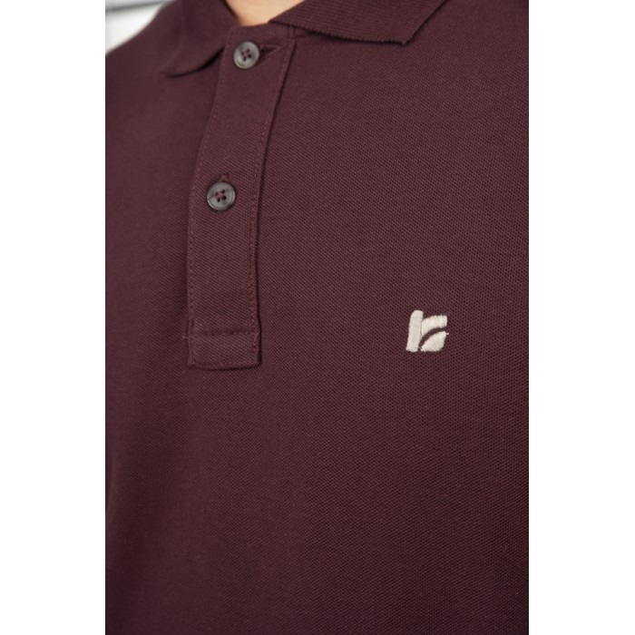 Πόλο Μακρυμάνικο Rebase 242-RPS-3000 Aubergine Polo