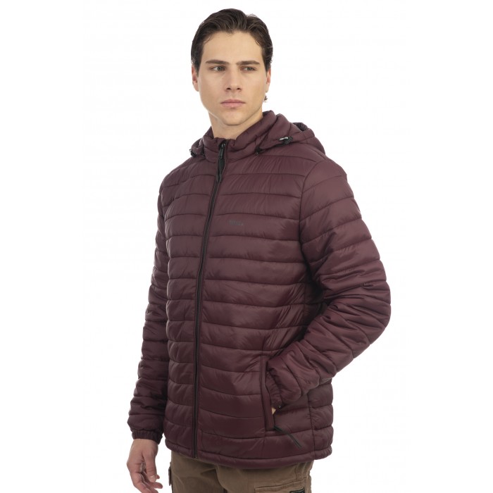 Μπουφάν Puffer Rebase 242-RJK-2000 Aubergine Χειμερινά  Μπουφάν