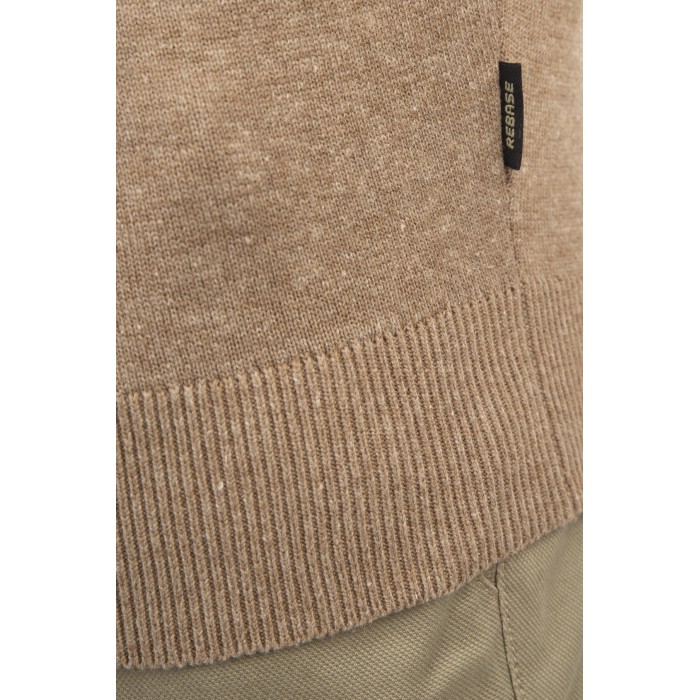 Πλεκτό Ζιβάγκο Rebase 242-RKNIT-8001 Beige Πλεκτά