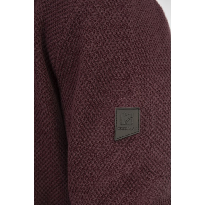 Πλεκτό Half Zip Rebase 242-RKNIT-8012 Aubergine Πλεκτά