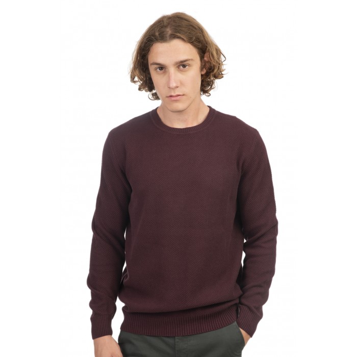 Πλεκτό Rebase 242-RKNIT-8011 Aubergine Πλεκτά