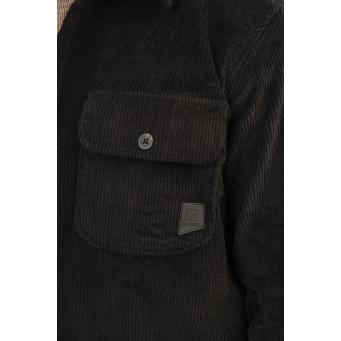 Πουκάμισο Κοτλέ Overshirt Rebase 242-RGS-5003 Black Ζακέτες