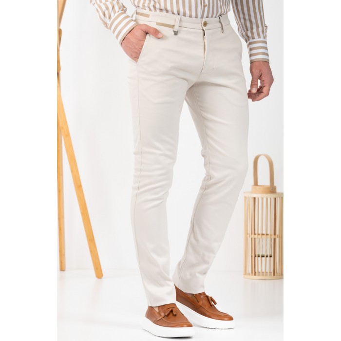 Παντελόνι Vittorio 500-24-COMO Stone Chinos