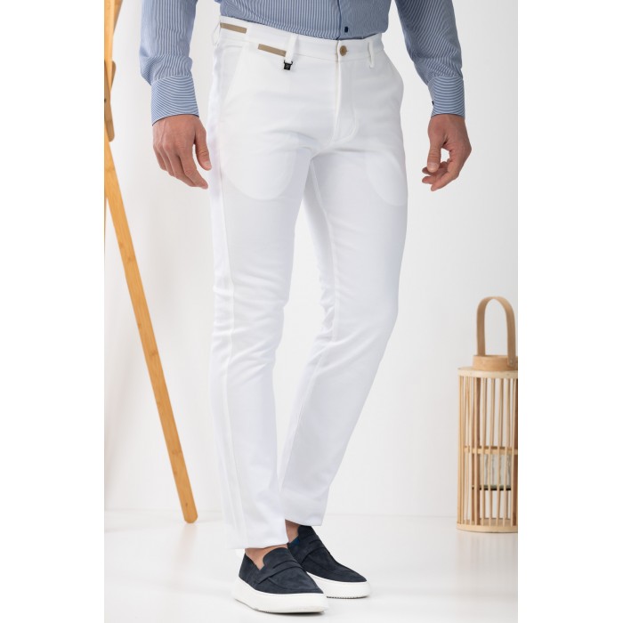 Παντελόνι Vittorio 500-24-COMO White Chinos