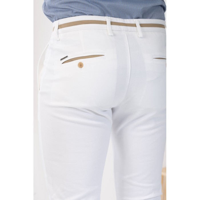 Παντελόνι Vittorio 500-24-COMO White Chinos