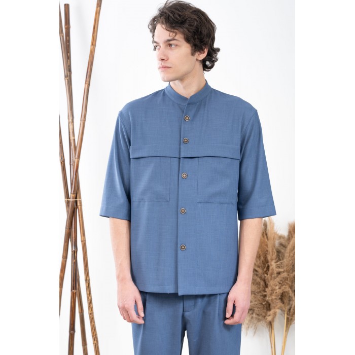 Σακάκι Overshirt Vittorio 300-24-MONTERI Indigo Σακάκι-Κοστούμι 