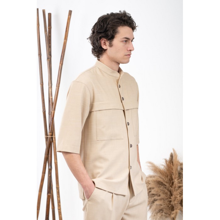 Σακάκι Overshirt Vittorio 300-24-MONTERI Beige Σακάκι-Κοστούμι 