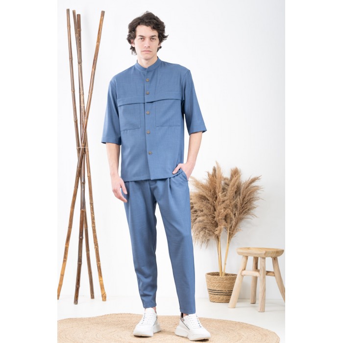 Σακάκι Overshirt Vittorio 300-24-MONTERI Indigo Σακάκι-Κοστούμι 