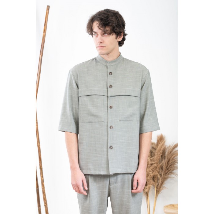 Σακάκι Overshirt Vittorio 300-24-MONTERI Mint Σακάκι-Κοστούμι 