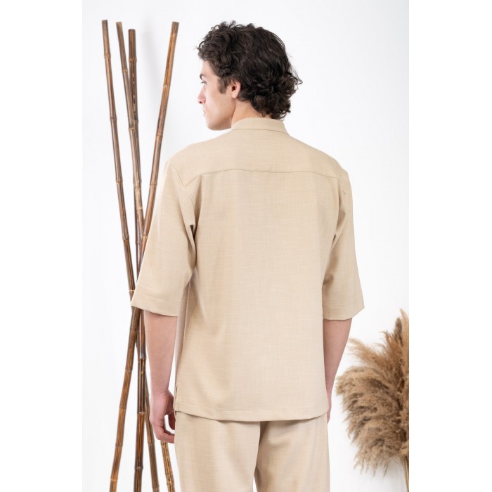 Σακάκι Overshirt Vittorio 300-24-MONTERI Beige Σακάκι-Κοστούμι 