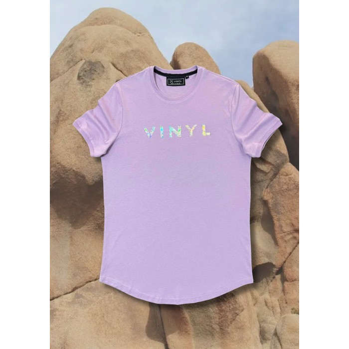 Μπλούζα Vinyl MIRROR LOGO 8354005 Lila T-Shirt