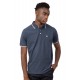 Πόλο Rebase 241-RPS-302 Indigo Melange Polo