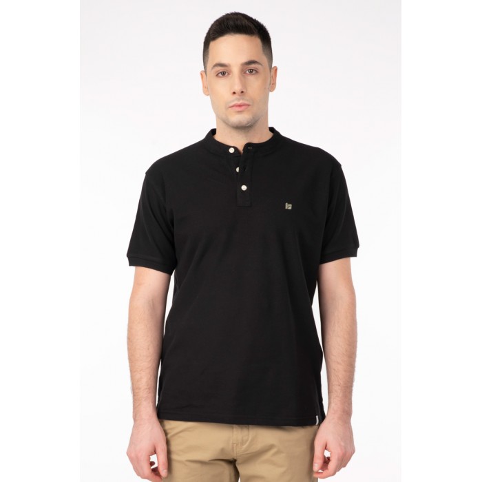 Μπλούζα Πικέ Μάο Rebase 241-RPS-305 Black Polo