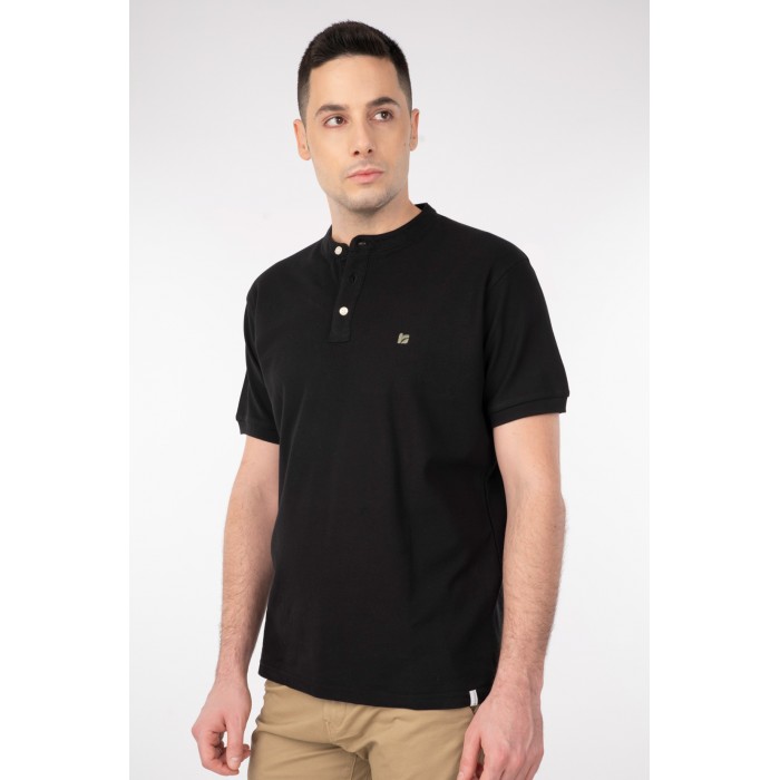 Μπλούζα Πικέ Μάο Rebase 241-RPS-305 Black Polo