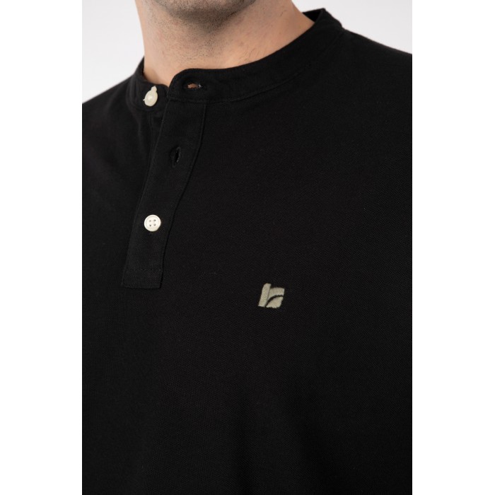 Μπλούζα Πικέ Μάο Rebase 241-RPS-305 Black Polo