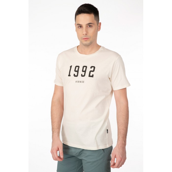 Μπλούζα Rebase 241-RTS-261 Ecru T-Shirt