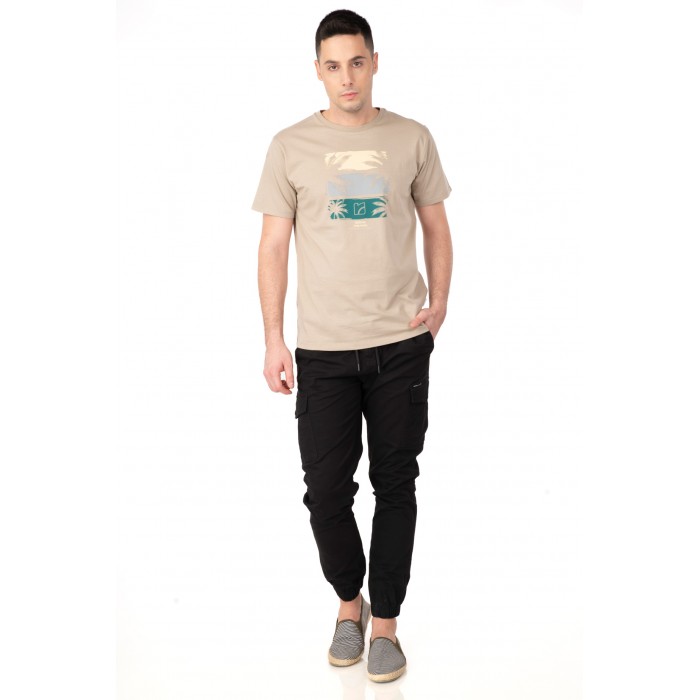 Μπλούζα Rebase 241-RTS-269 Beige T-Shirt