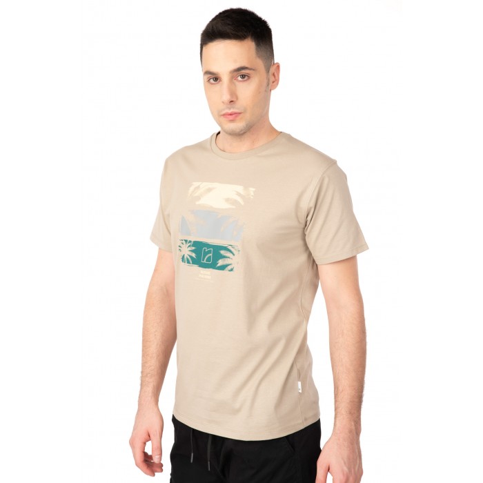 Μπλούζα Rebase 241-RTS-269 Beige T-Shirt