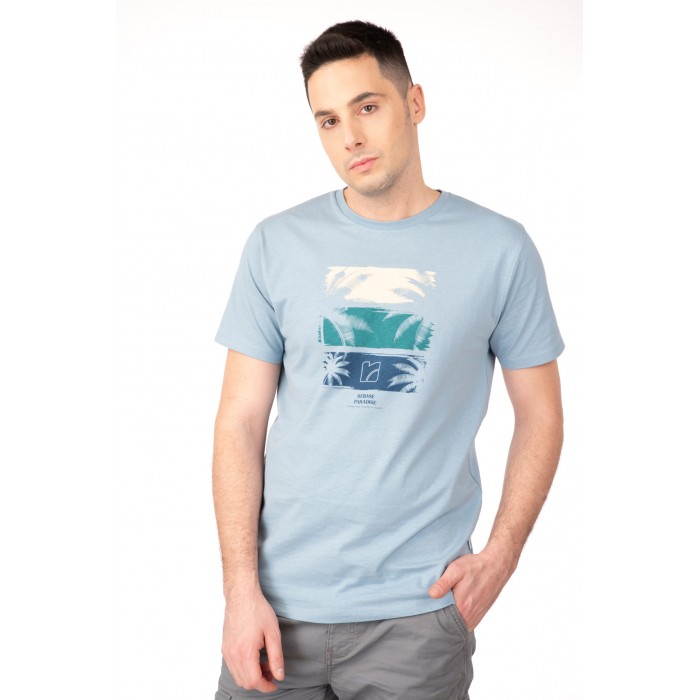 Μπλούζα Rebase 241-RTS-269 Dusty Ciel T-Shirt