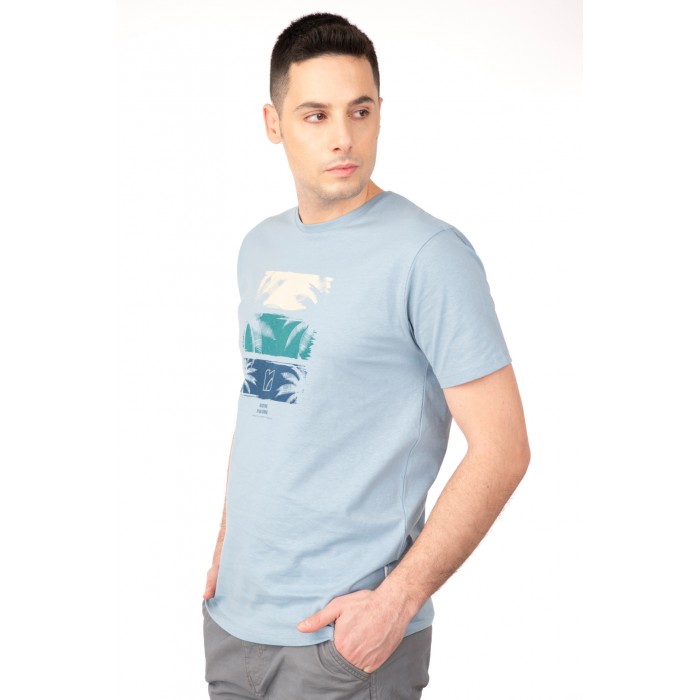 Μπλούζα Rebase 241-RTS-269 Dusty Ciel T-Shirt