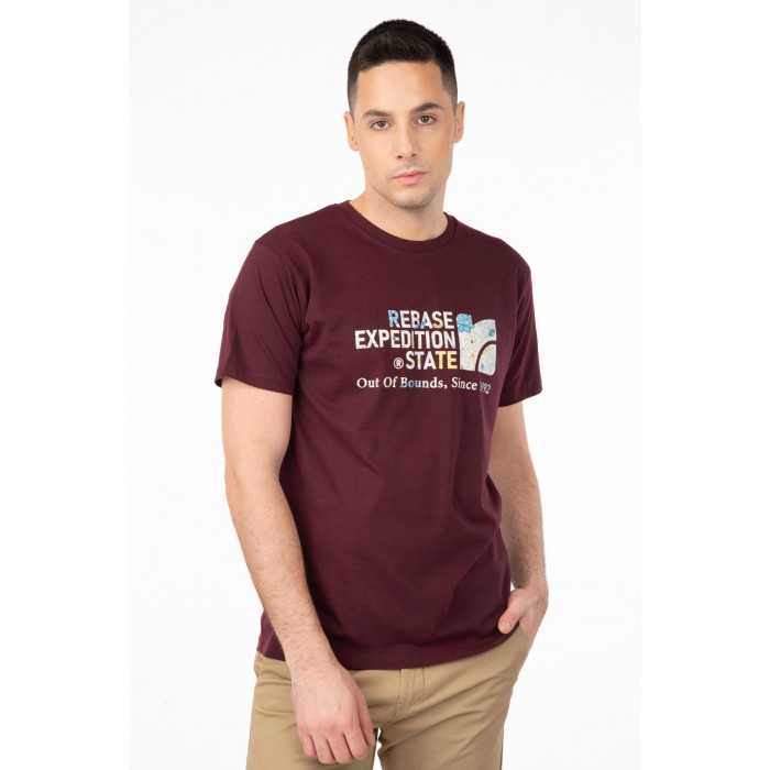 Μπλούζα Rebase 241-RTS-270 Aubergine T-Shirt